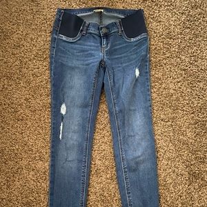 Indigo Blue Side Panel Maternity Jean